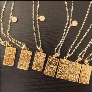 18k Plated-  Gold Zodiac Pendant Necklace